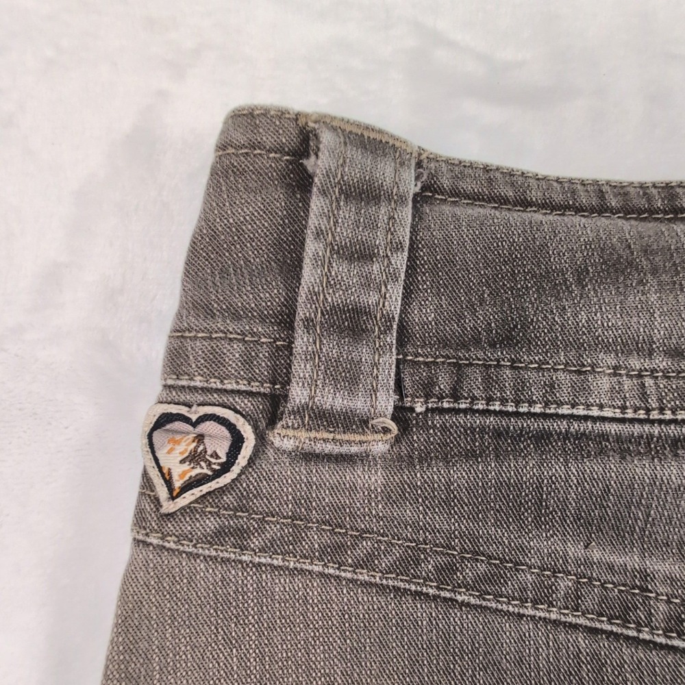 Kuhl‎ Adventure Olive Green Denim Skirt Stretch Outdoors Casual Size 8 Hiking - Picture 6 of 12